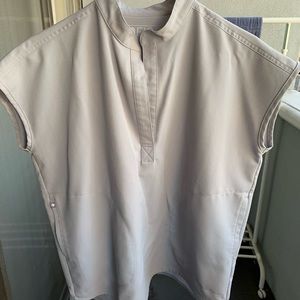 Figs Rafaela-Mandarin Scrub top in Cement